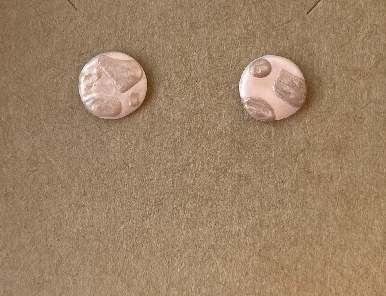 Rose Gold Cow Print (studs) ($9)